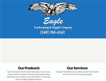 Tablet Screenshot of eaglelandscapesupply.com